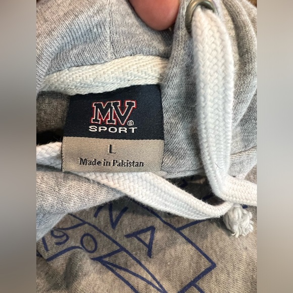 Athleisure Sweatshirt Dress Gray Midi Dress Casual Size Large Glacier National - Picture 4 of 4